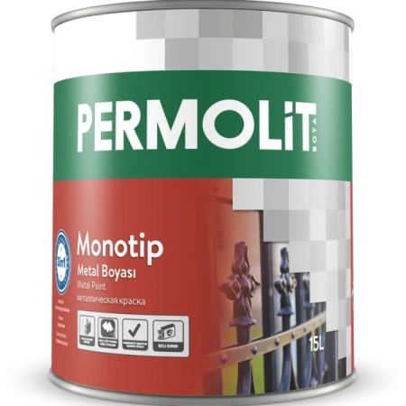 Фото monotip 3001 черный глян. антикоррозионная краска 3 в 1 2,5л
